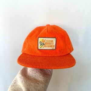 Vintage Corduroy Flat Brim Hat